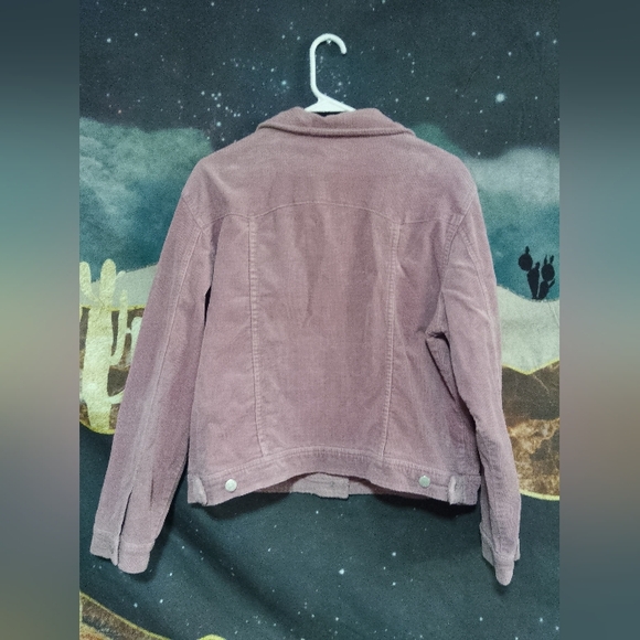 SIZE L Sonoma life+style dust rose pink denim jacket - Picture 5 of 8